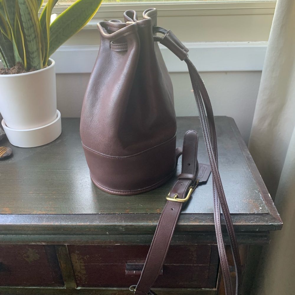 Vintage Brown leather coach purse